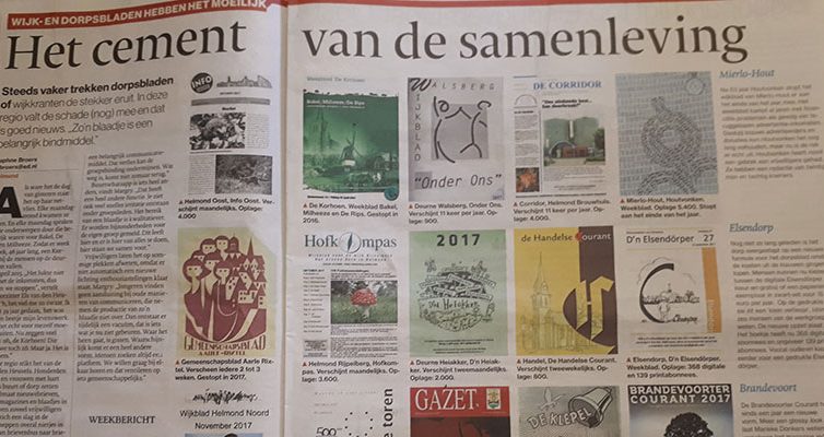 Wijk- en Dorpsbladen hebben het moeilijk. En de Erpse Krant?